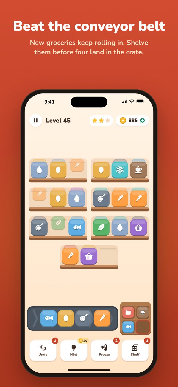Crate Cascade: beat the conveyor belt